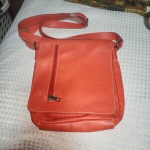 MARAS EUC ORANE LEATHER CROSSBODY TRAVEL BAG